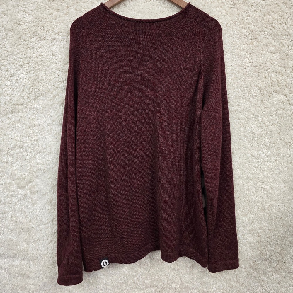 Paka Cusco Sweater Men's XL Burgundy Royal Alpaca Wool Handmade Knit